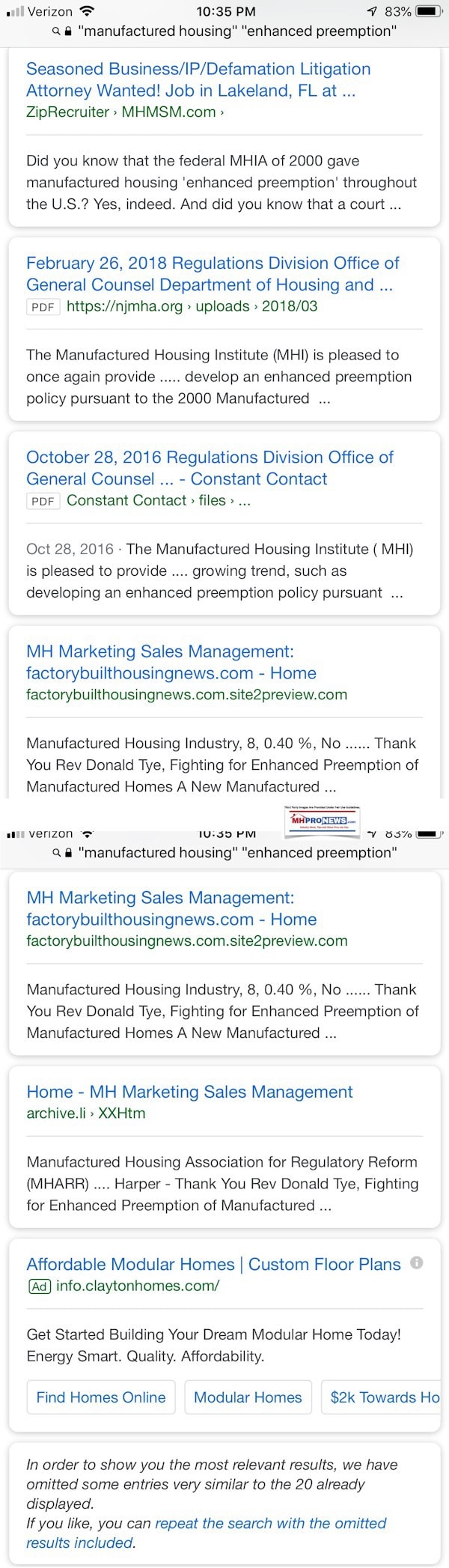 EnhancedPreemptionGoogleSearchJan92019ScreenCaptures172019-DailyBusinessNewsMHProNews3