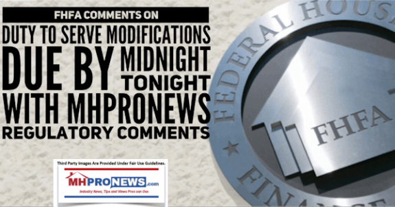 FHFAlogoCommentsDutytoServeManufacturedHousingFannieMaeDailyBusinessNewsMHProNews-575x302