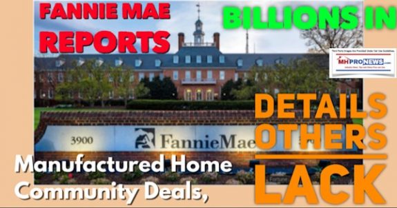 FannieMaeReportsBillionsManufacturedHomeCommunityDealsDetailsOthersLackDailyBusinessNewsMHProNews