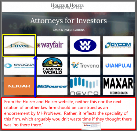 HolzerHolzerAttorneyForInvestorsDailyBusinessNewsMHproNews-449x430