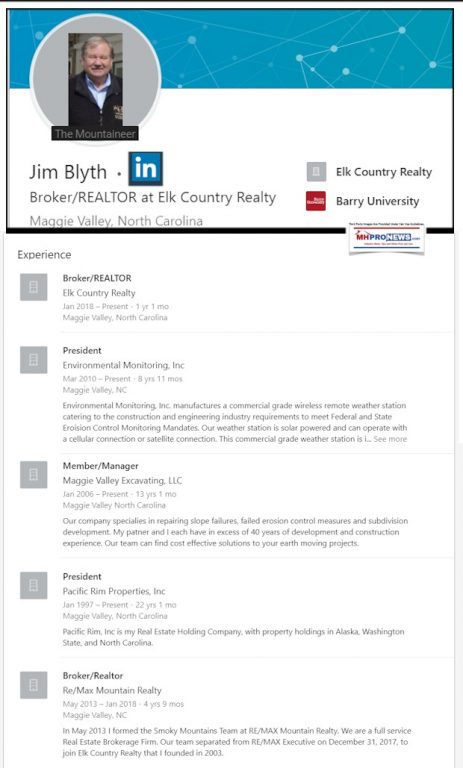 JimBlythBrokerRealtorModularHomeDeveloperLinkedInDailyBusinessNewsMHProNews