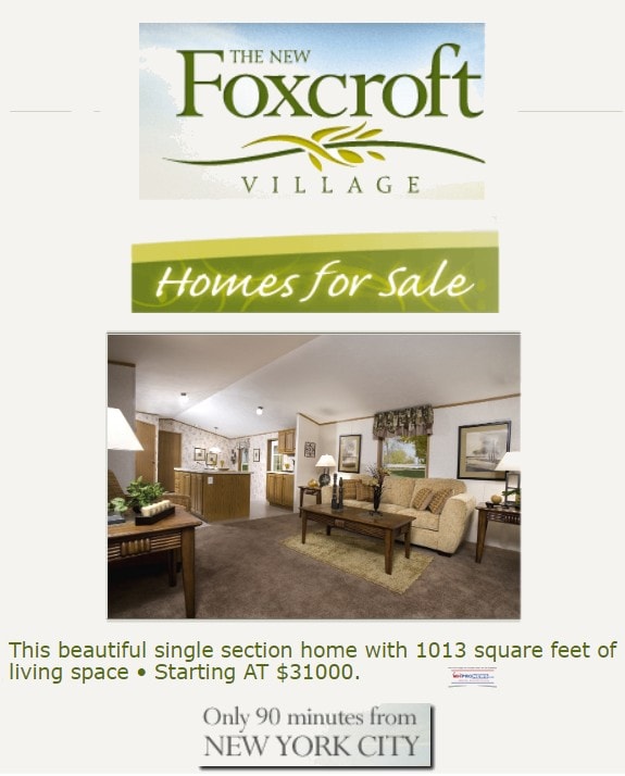 NewFoxCroftVillageHomeSaleDailyBusinessNewsMHProNews