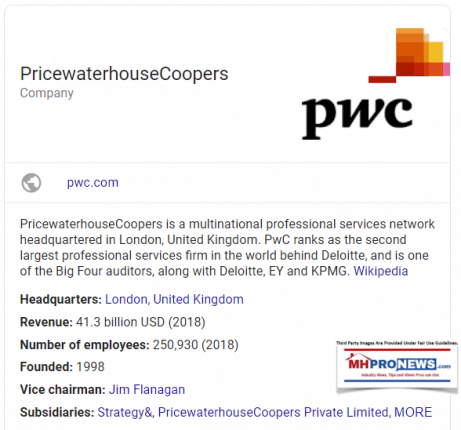 PwCPriceWaterhouseCoopersServicesFirmsBigFourAudtiorsWikiDailyBusinessNewsMHProNews