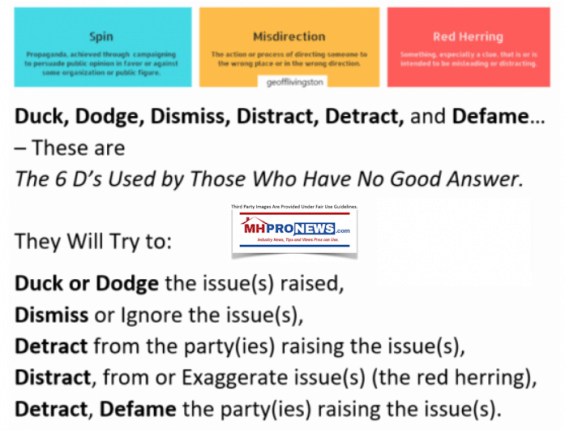 SpinMisdirectionRedHerringDuckDodgDismissDistractDetractDefame6DsManufacturedHOusiungInstitute-565x430