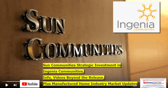 SunCommunitiesStrategicInvestmentIngeniaCommunitiesLogoInfoVideosBeyndReleaseDailyBusinessNEwsMHpronews-575x302