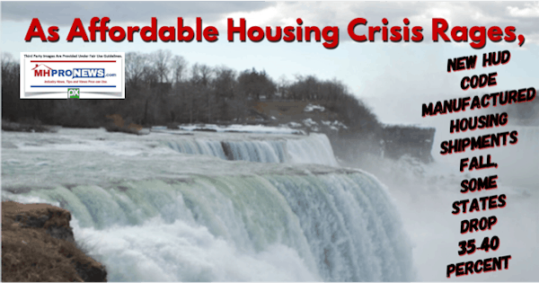 AffordableHousingCrisisRagesNewHUDCodeManufacturedHousingShipmentsFallSomeStatesDrop35-40PercentDailyBusinessNewsMHProNews