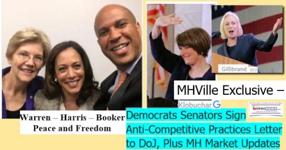 DemocraticSenatorsWarrenHarrisBookerKlobucharGillibrandSPrintTmobileAntiCompetitiveDOJFTCLetter