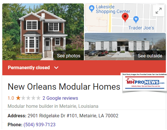 NewOrleansModularHomesMetairrieLAGoogleDailyBusinessNewsMHproNews