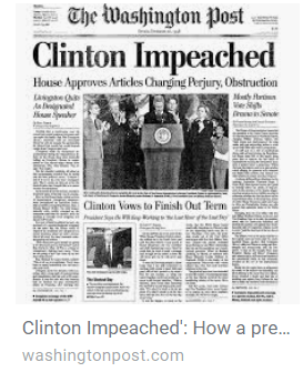 ClintonImpeachedWashingtonPostDailyBusinessNewsMHProNews