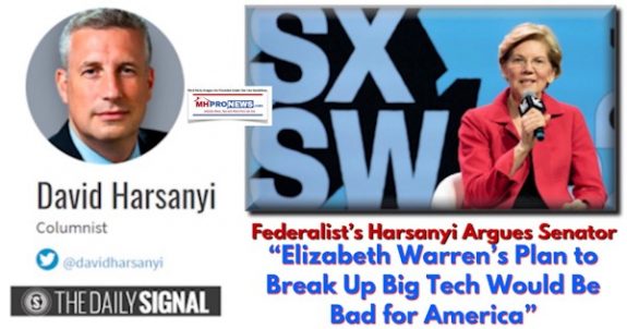 FederalistsHarsanyiArguesSenatorElizabethWarrensPlanBreakupBigTechWouldBeBadForAmericaDailyBusinessNewsMHProNews600