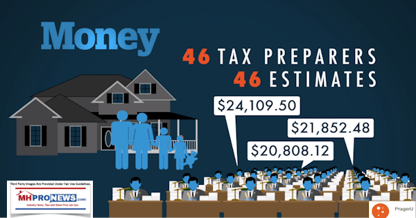 MoneyTaxPreparations46TaxPreparers46DifferentEstimatesDailyPragerUDailyBusinessNewsMHProNews