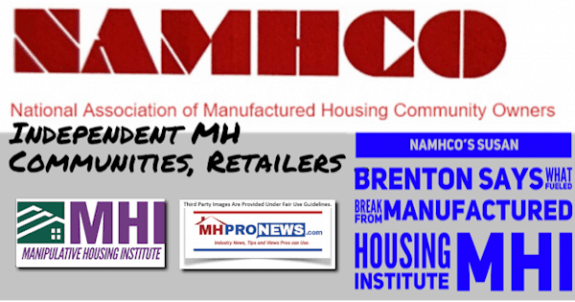 NAMHCOlogoMHIbreakLogoIndependentCommunitiesRetailersSusanBrentonSaysWhatFueldBreakfromManufacturedHousingInstituteDailyBusinessNewsMHProNews