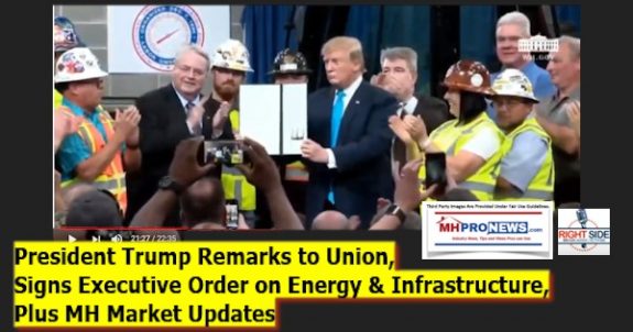 PresidentTrumpRemarksUnionExecutiveOrderEnergyInfrascturedPlusMHMarketUpdates