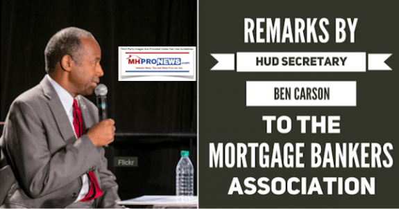 RemarksHUDSecretaryBenCarsonMortgageBankersAssociationDailyBusinessNewsMHProNews600