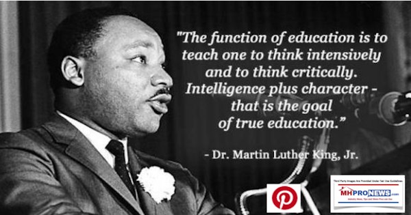 FunctionEducationTeachThinkIntesivelyThinkCriticallyIntelligencelusCharcterTrueGoalEducationRevMartinLutherKingJrMHProNews