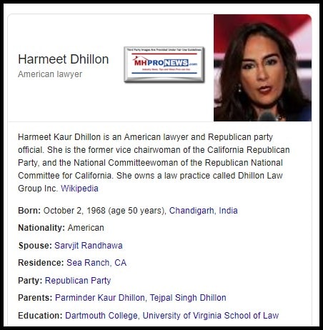 HarmeetDhillonWikiAttorneyGOPOfficialMHProNews