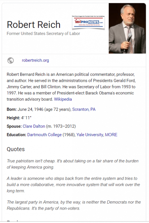 RobertReich-org-ServedBillClintonJimmyCarterGeraldFordSecretaryLaborBarackObamaAdvisorDailyBusinessNewsMHProNews-514x768
