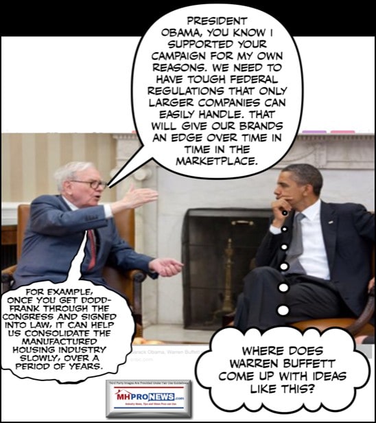 WarrenBuffettPhotoPresidentBarackObamaPhotoMemeCartoonManufacturedHousingIndustryMHProNews