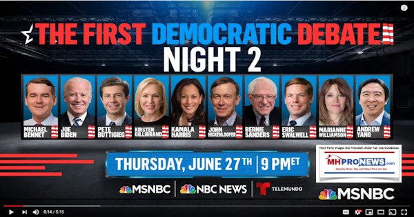 FirstDemocraticDebateNight2ThuJune272019DailyBusinessNewsMHProNews