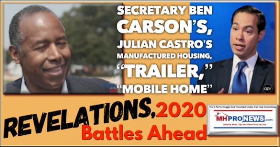 HUDSecretaryBenCarsonJulianCastroManufacturedHousingTrailerHouseMobileHomeRevelations2020BattlesAheadMHProNews