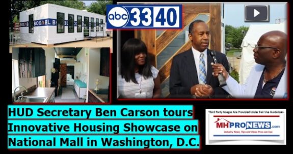 HUDSecretaryBenCarsonToursInnovativeHousingShowcaseNationalMallWashingtonDCDailyBusinessNewsMHproNews