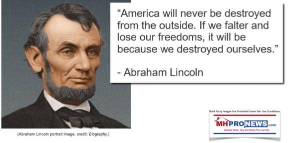 AbeLincolnQuoteAbrahamLincolnAmericaWillNeverBeDestroyedFromOUtsideIfFalterLoseFreedomsItwilBeDestoryedOUtselvesQuoteMHProNEws