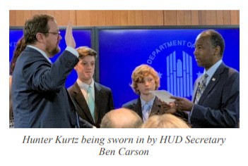 HunterKurtzSwornInHUDSecretaryCarsonMHIPhotoManufacturedHousingMHProNews