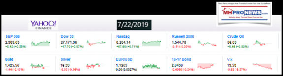 YahooFinanceTenClosingMarketSnapshots7222019ManufacturedHousingIndustryMHproNews