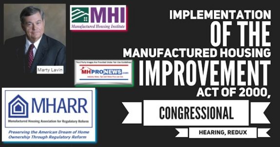 ImplementationManufacturedHousingImprovementAct2000CongressionalHearingReduxMHProNews