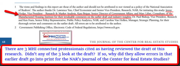 JournalRealEstateStudiesManufacturedHousingInstituteJennyHodgeKaraBeigayMarcLifesetErrorsPublishedDraftManufacturedHousingResearchMHProNews