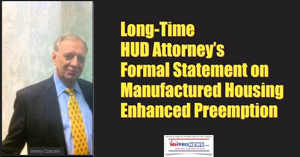 LongTimeHUDAttorneysFormalStatementonManufacturedHousingEnhancedPreemptionManufacturedHomeProNews