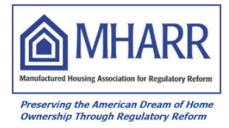 MHARRLogoManufacturedHousingAssocRegulatoryReformPreservingAmericanDreamHomeOwnershipThroughRegulatoryReform