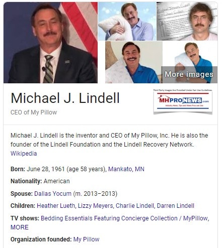 MichaelMikeLindellMyPillowWikiManufacturedHomeProNews