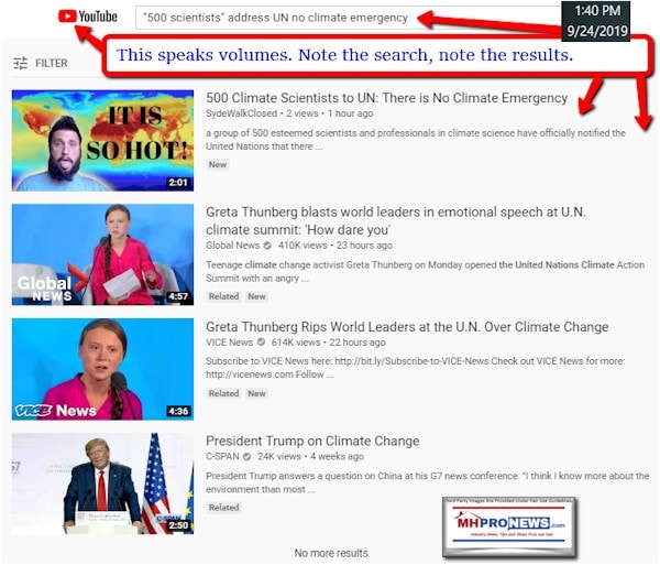 500ClimateScientstsAddressUNnoClimateEmergencyVideos9242019ManufacturedHomeProNews