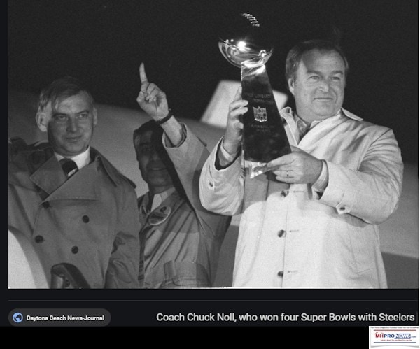 CoachChuckNollWon4SuperBowlsSteelersDaytonaBeachNewsJournalManufacturedHomeProNews