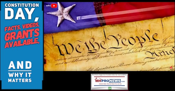 ConstitutionDayFactsVideosGrantsAvailableWhyItMattersManufacturedHomeProNews