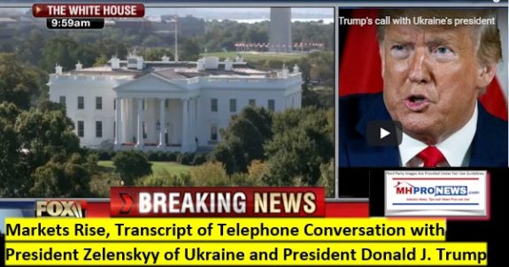 MarketsRiseTranscriptTelephoneConversationPresidentZelenskyyUkrainePresidentDonaldJTrumpMHProNews