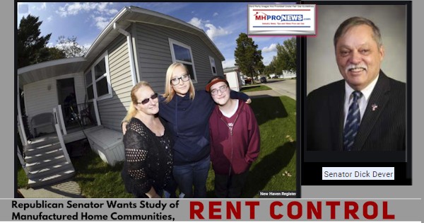 RepublicanSenatorDickDeverPhotoWantsStudyManufacturedHomeCommunitiesRentControlMHProNews