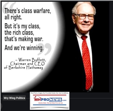 TheresClassWarfareAllRightButIsMyClassTheRichLassThatsMakingWarAndWeAreWinningWarrenBuffettBerkshireHathawayChairmanQuoeMHProNewsWryWingPolitics