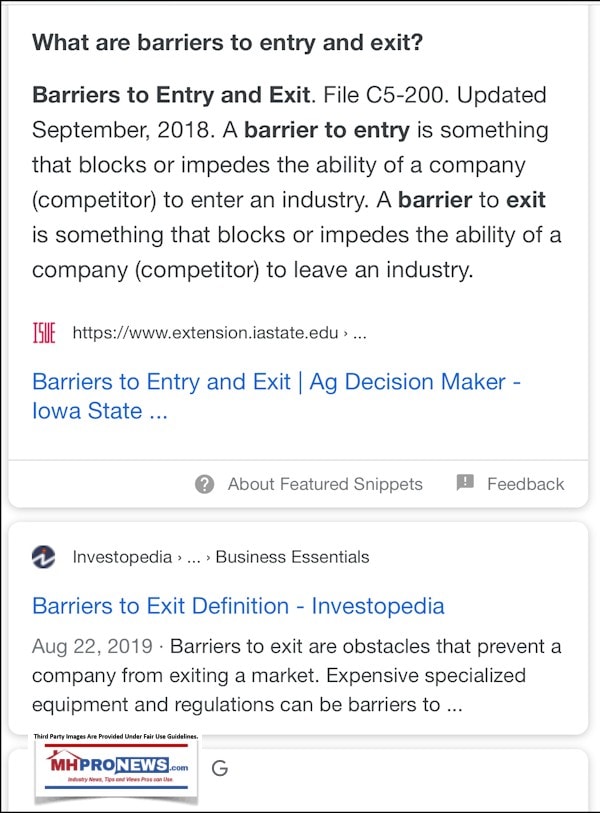 BarriersEntryExitBusinessManufacturedHomeProNews