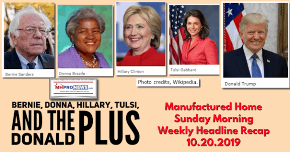 BernieDonnaHillaryTulsiPOTUSDonaldJTrumpPhotosManufacturedHomeSundayMorningHeadlineWeeklyRecapMHProNews