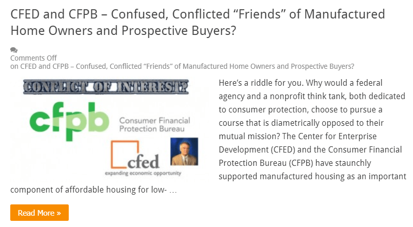 CFED-CFPB-ConfusedConfliectedFriendsmanufacturedHomesMHLivingNewsMHProNews