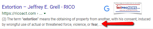 ExtortionByFearRICODefinitionManufacturedHousingAssociationsMHProNews