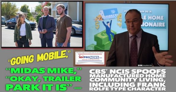 GoingMobileMidasMikeTrailerParkCBS-NCISspoofManufacturedHomeCommunityLivingFrankRolfeStyleCharacterMHProNews