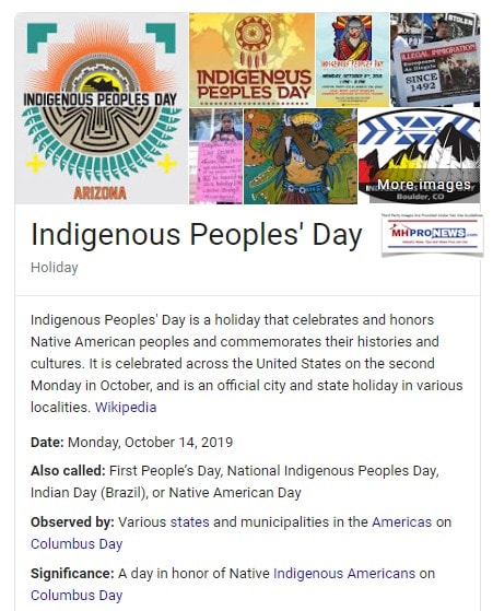 IndigenousPeoplesDayWikiManufacturedHomeProNews