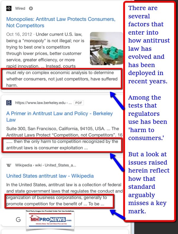 MonopoliesAntitrustLawsConsumerProtectionConsumerHarmNotJustcompetitorHarmManufacturedHomeProNews