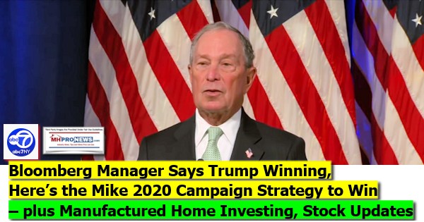 BloombergManagerSaysTrumpWinningMike2020CampaignStrategyToWinPlusManufacturedHomeInvestingStockUpdates