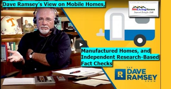 DaveRamseyPhotoVideoLOGOViewsonMobileHomesManufacturedHomesIndependentResearchBasedFactchecksManufacturedHomeLivingNews