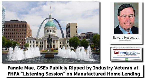 FannieMaeGSEsPubliclyRippedIndustryVeteranFHFAListeningSessionManufacturedHomeLendingManufacturedHousingProNews