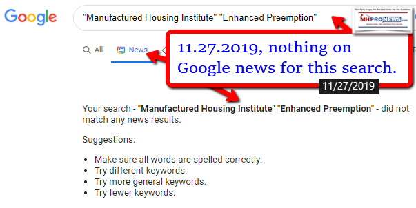 ManufacturedHousingInstituteEnhancedPreemptionManufacturedHousingImprovementAct2000MHIAManufacturedHomeProNews